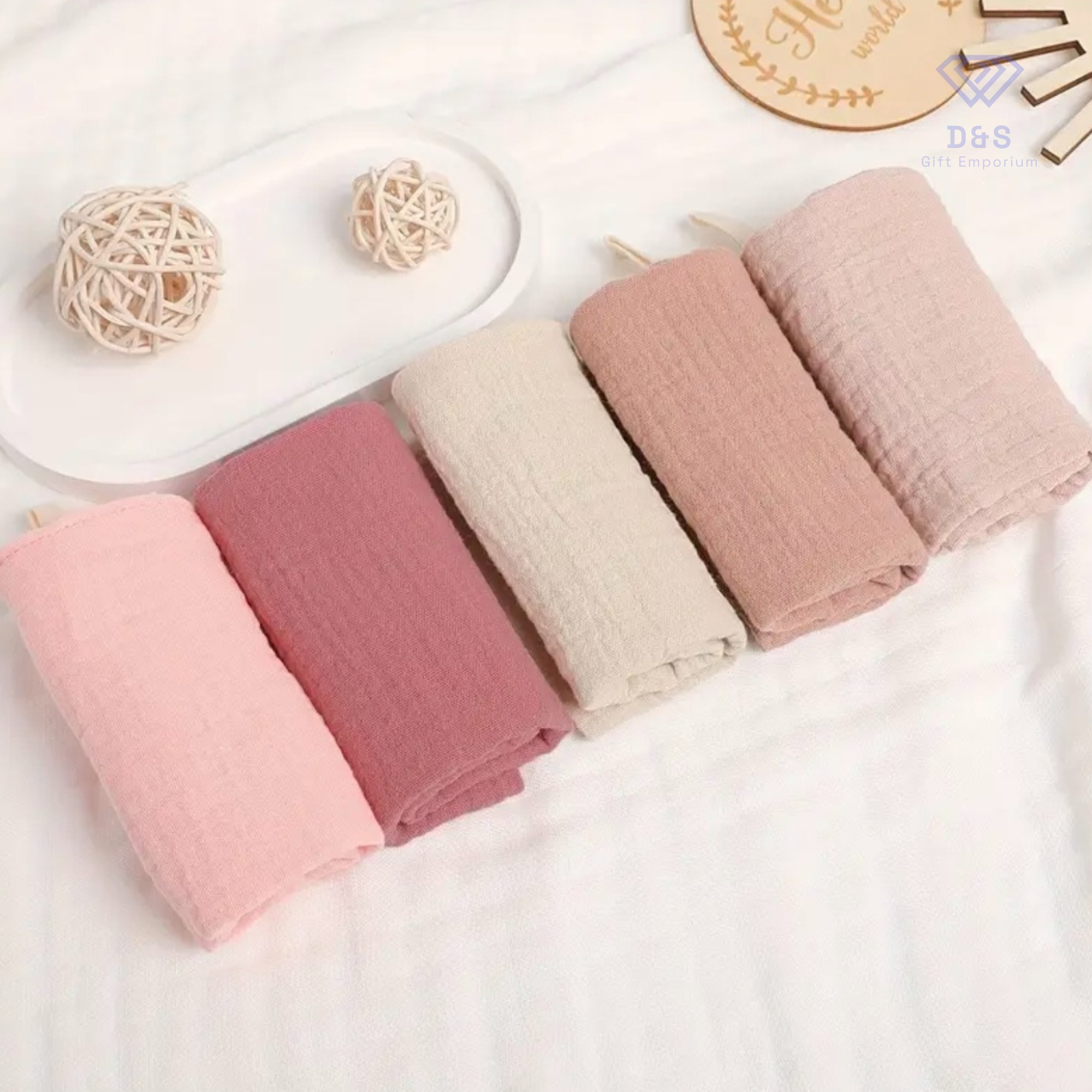 5Pcs Burp Cloths