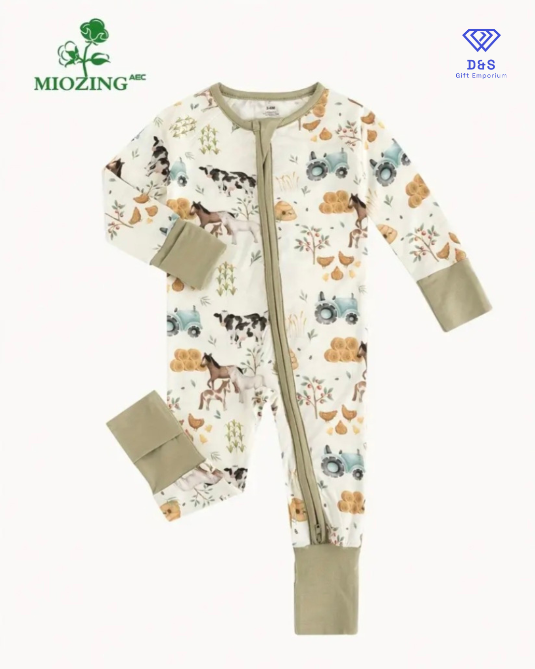 Farm Life Footless Sleepsuit