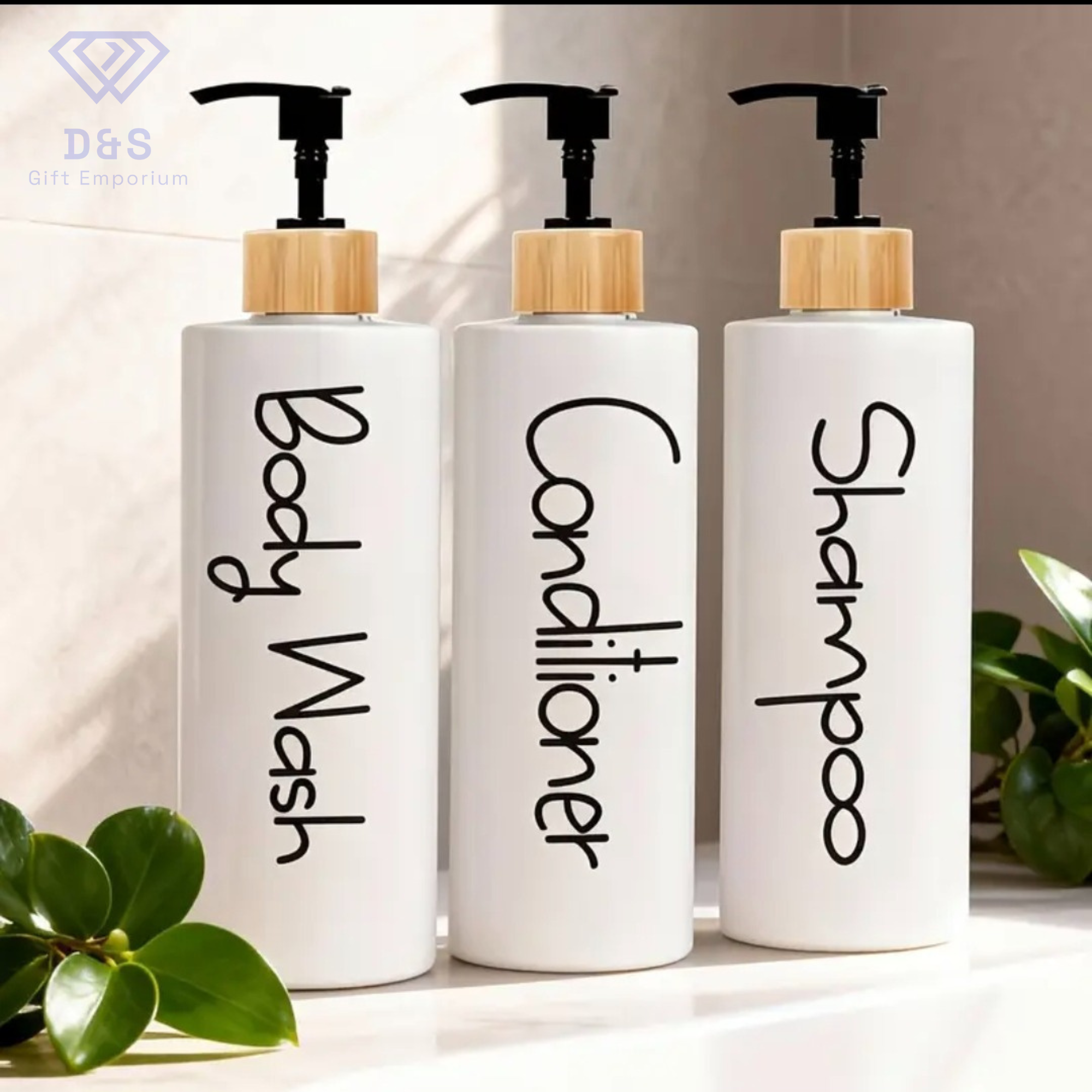 3pcs Bathroom Dispensing Bottles