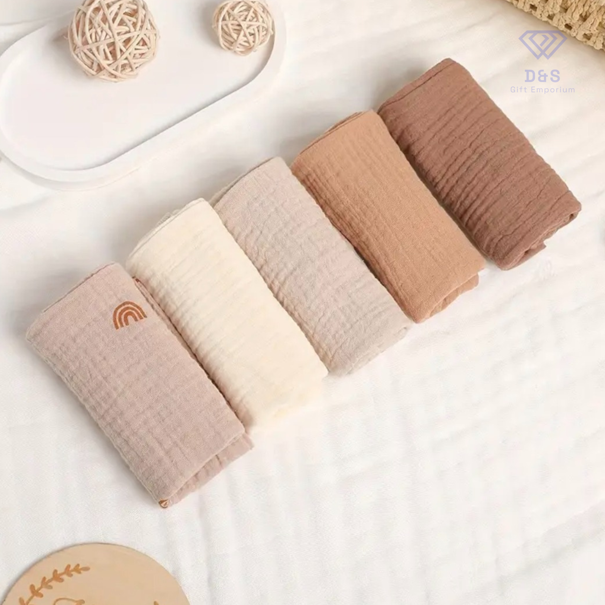 5Pcs Burp Cloths