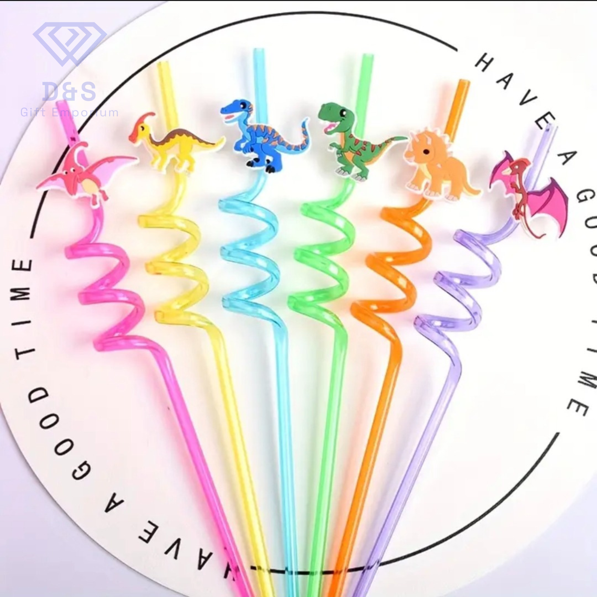 Dinosaur Straws