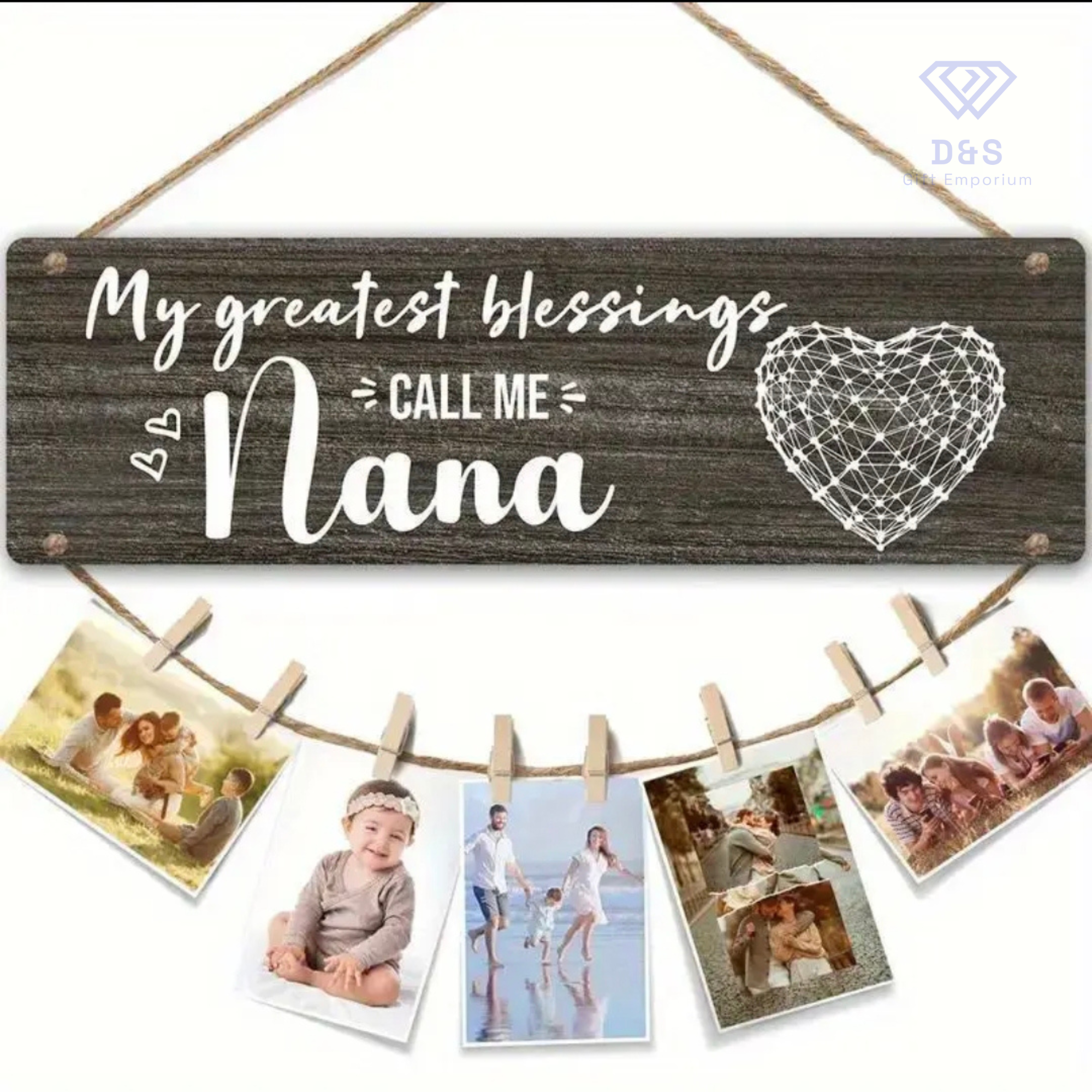 My Greatest Blessings Call Me Nana Hanging Picture Frame